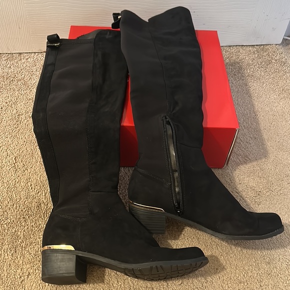 Guess Factory Suede Weslie Over The Knee Boots Size 8 - Picture 4 of 12